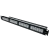 L&W ELECTRONICAL LW-PP74 Патч-панель 19" 24xRJ-45 UTP, кат. 6a, із заднім організатором з пластиковими шторками, LW