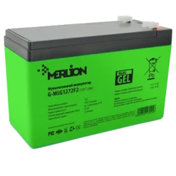 MERLION G-MLG1272F2 7.2 А●ч 12В Свинцево-кислотна акумуляторна батарея