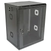 19"15U, 600х600х773 акриловое стекло, черная Шафа