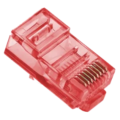 Merlion RJ-45 8P8C UTP Cat-5 (100 шт/уп.) Q100 Red Конектор