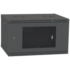 IPCOM CH-6U 600x600 перфорация RAL9005 Шафа серверна