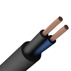 ПВСнг-нд(LS) 2х1,5 черный (Бухта 100м) Кабель силовий