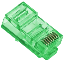 Merlion RJ-45 8P8C UTP Cat-5 Q100 Green Конектор (100 шт/уп.)