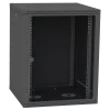 IPCOM СН-15U 600х450 стекло RAL9005 Шафа серверна