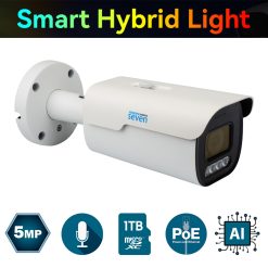 IP-відеокамера 5 Мп SEVEN IP-7255PA-DL white 2,8 мм з розумним подвійним підсвічуванням