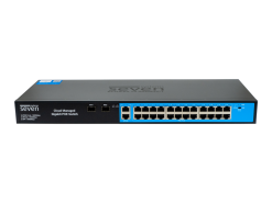 Хмарно керований гігабітний 28-ти портовий PoE комутатор SEVEN GPS424