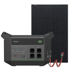 HYXiPower HYX-EA2000 + Risen Solar RSM40-8-400MB Full Black Система автономного живлення однофазна