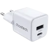 Choetech PD5012 mini White PD30W GAN A+C Адаптер