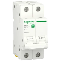 RESI9 20 А, 2P, крива С, 6кА Автоматичний вимикач Schneider Electric