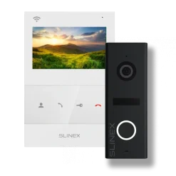 Slinex SQ-04N Cloud white + ML-17HD black Комплект видеодомофон + панель вызова