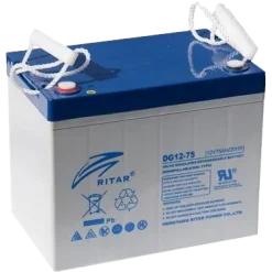 RITAR DG12-75 12V 75Ah Аккумуляторная батарея