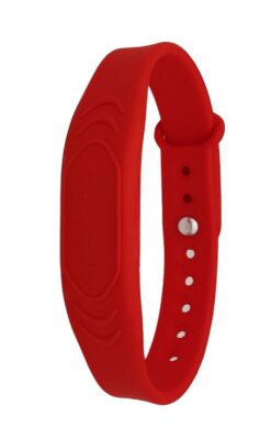 RFID браслет з чипом EM-Marin SEVEN R-63 червоний
