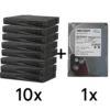 DS-7616NI-Q1(D) 10 шт + DS40HKVS-VX1 Комплект Hikvision