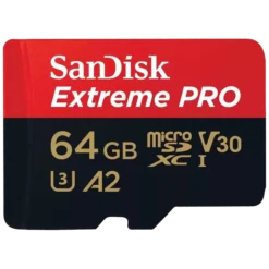 SanDisk microSD 64GB C10 UHS-I U3 Extreme Pro V30 + SD Карта пам'яті