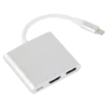 Cablexpert A-CM-HDMIF-02-SV USB-C на HDMI/USB 3.0/USB-C Адаптер-перехідник