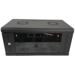 EServer 4U 600х350х284, скло, чорна Шафа