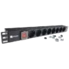 EServer 220В 19" 1U Подовжувач на 8 розеток