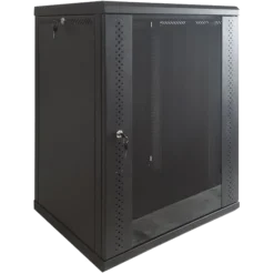 EServer 12U 600х350х637 скло, чорна Шафа