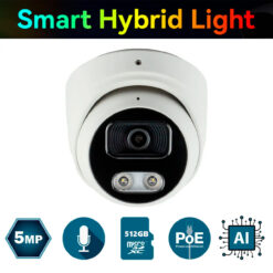 IP-відеокамера 5 Мп SEVEN IP-1015PA-DL white 2,8 мм з розумним подвійним підсвічуванням